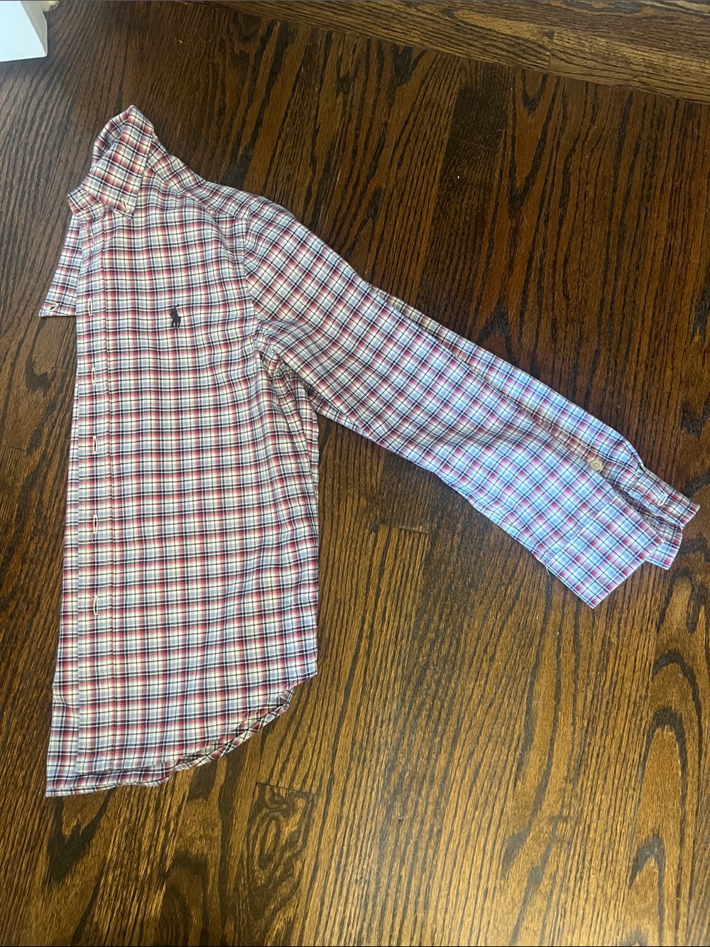 Polo by Ralph Lauren - boys Red & Blue Plaid Button-Down Shirt Size M (10-12)